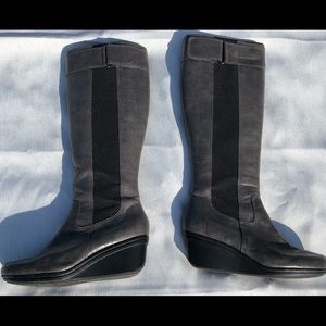 Knee-High Gray Boots